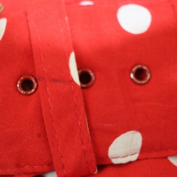 Studio LA Vintage Red & White Polka Dot Belted Pin Up Open Back Dress 10 - Picture 6 of 16